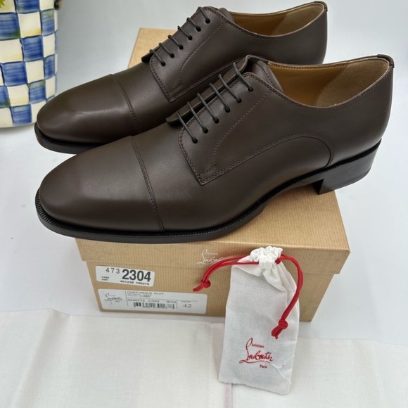 Men’s Christian Cortomale leather Oxford size 42 made in Italy - Picture 5 of 7